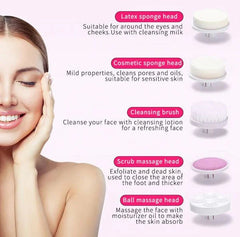 5 In 1 Facial Massager Cleaning Portable Exfoliating Skin - Otaj Gifts