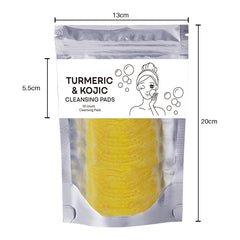 Turmeric Exfoliating Cleansing Pads Compressed Facial Sponges Skin Care Tools For Face Clogged Pores Excess Oil Cleansing - Otaj Gifts
