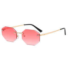 Frameless Polygon Fashion Glasses For Men And Women - Otaj Gifts