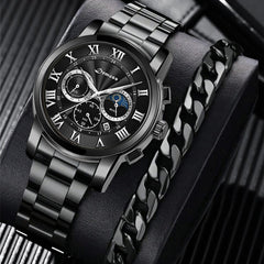 New Men's Fashion Foreign Trade Wholesale Trend Steel Strap Watch Cross-border Hot - Otaj Gifts