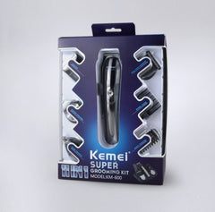 Kemei 6 in 1 Rechargeable Hair Trimmer Titanium Hair Clipper Electric Shaver Beard Trimmer Men Styling Tools Shaving Machine 600 - Otaj Gifts