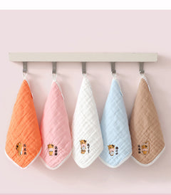 Children's Towel Embroidery Baby Saliva Towel - Otaj Gifts
