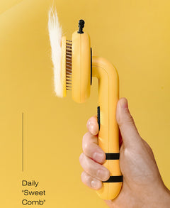 Little Bee Pet Needle Comb Cat Comb One Button Washing Artifact Pet Comb Hair Removal Pet Washing Brush Little Bee Pet Hair Removal Brush Comb - Gentle And Effective Grooming Tool For Dogs And Cats - Otaj Gifts