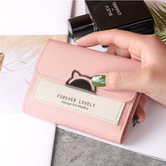 Small Purse Female Short Style Folding Personality Student Mini Money Clip - Otaj Gifts