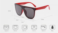 Fashion men and women glasses big box face slimming sunglasses - Otaj Gifts