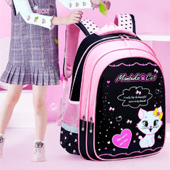 Kids School Cute Cat Print Backpack - Otaj Gifts