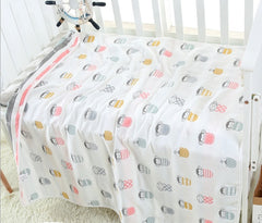 110 * 110cm baby bath towel cover blanket gauze children quilt quality baby children pure cotton 6 six layer gauze bath towel - Otaj Gifts