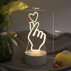 Creative small table lamp bedroom dormitory birthday gift - Otaj Gifts