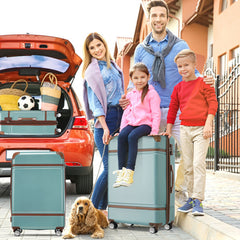 20-inch Hard-shell Suitcase With Cosmetic Bag - Otaj Gifts