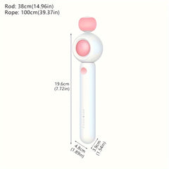 Cat Teaser Stick, Retractable Cat Wand With Replacement Head, Cat Feather Toy, Cat Interactive Toy For Indoor Cats For Relief Boredom And Exercise - Otaj Gifts