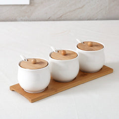 Seasoning Jar Seasoning Bottle Salt Monosodium Glutamate Seasoning Box Set Household - Otaj Gifts