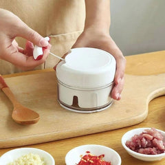 Mini Multiprocessor Manual Crusher 2 Laminas Inox Garlic - Otaj Gifts