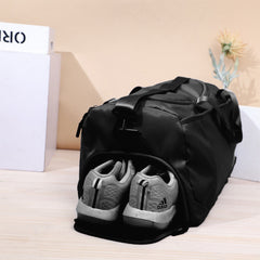 52x27x25cm Large Black Sport Gym Tote New Duffle Bag Travel Work Gear Bag - Otaj Gifts