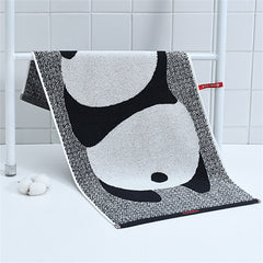 Panda Cartoon Pattern Facecloth Cotton Absorbent - Otaj Gifts