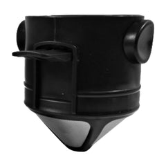 Foldable Portable Pour Over Coffee Dripper Reusable Double Layer Mesh Coffee Filter Black - Otaj Gifts