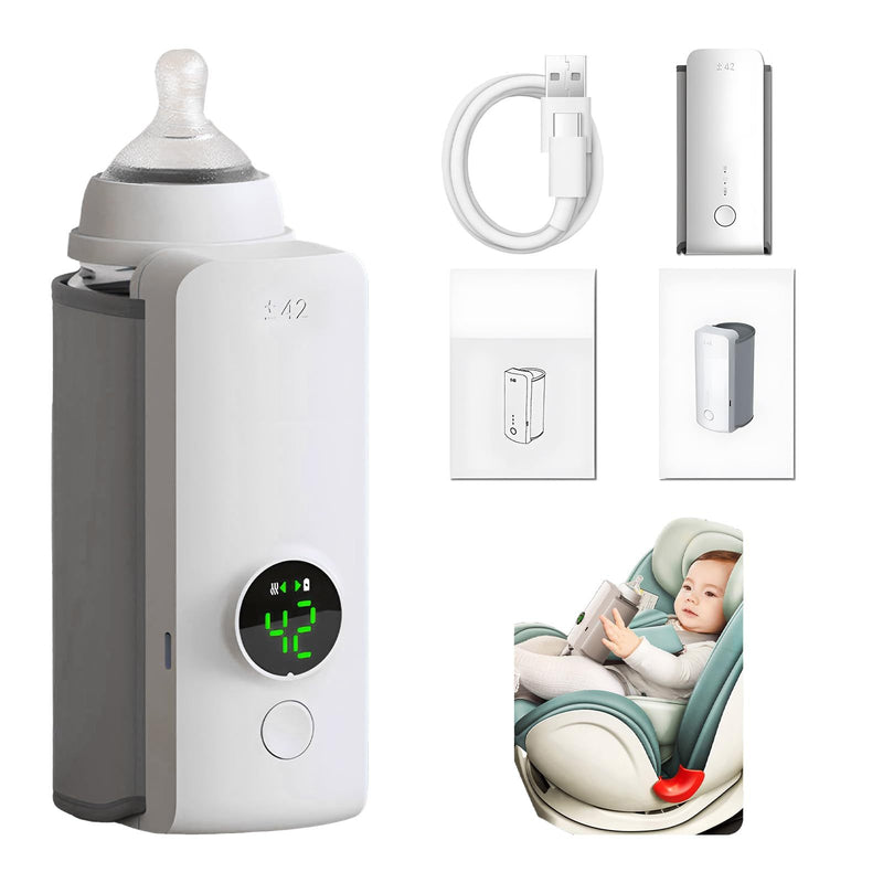 Portable Wireless Rechargeable Baby Bottle Warmer USB Charging And Heating Bag Portable Constant Temperature Milk Warmer Universal Bottle Insulation Sleeve - Otaj Gifts