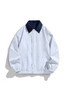 Pure Color All-matching Polo Collar Jacket Top - Otaj Gifts