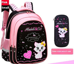 Kids School Cute Cat Print Backpack - Otaj Gifts