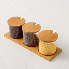 Seasoning Jar Seasoning Bottle Salt Monosodium Glutamate Seasoning Box Set Household - Otaj Gifts