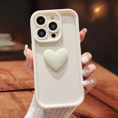 Three-dimensional Love Skin-friendly Frosted Lens All-inclusive Phone Case - Otaj Gifts