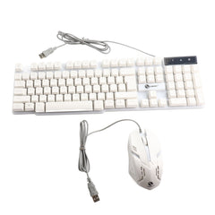 USB Gaming Keyboard and USB Mouse Combo LED Backlit Keyboard Firm Durable Colorful Glowing Gaming Mouse Computer Accessories - Otaj Gifts