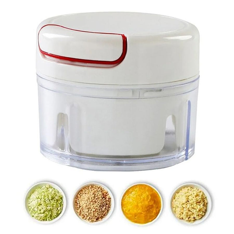 Mini Multiprocessor Manual Crusher 2 Laminas Inox Garlic - Otaj Gifts