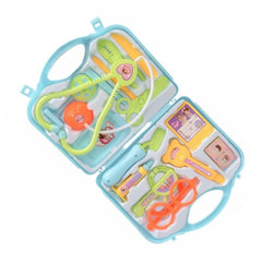 15pcs Doctor Toy Light Blue Educational Cleanable Roles Play Games Kids Pretend Stethoscope Toys Kits - Otaj Gifts