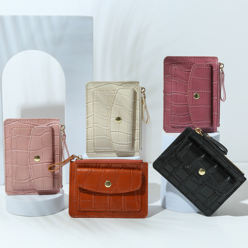 Multifunctional Zipper Coin Purse Multiple Card Slots - Otaj Gifts