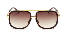 Flat Top Hot Square Sunglasses Men Women Luxury Brand Design Couple Lady Celebrity Brad Pitt Sun Glasses Super star Eyewear - Otaj Gifts