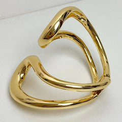 Female Niche Metal Geometry Streamlined Spring Bracelet - Otaj Gifts