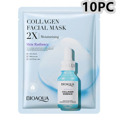 Collagen Face Mask Moisturizing Firming Face Sheet Mask Hyaluronic Acid Facial Masks Beauty Skin Care Gel Skin Care - Otaj Gifts
