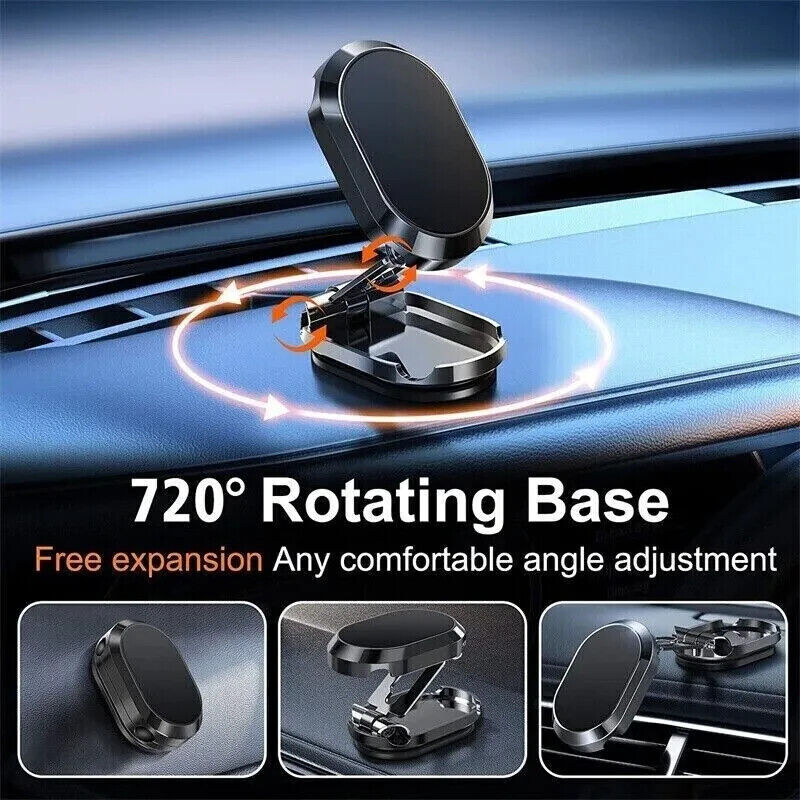 Magnetic Phone Holder For Car, Dashboard Car Phone Holder Mount Magnetic Stainless Steel Car Phone Holder - Dashboard Mount, Water-resistant, Rotatable - Otaj Gifts