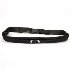 Sports Waist Bag With Double Pocket Slim Zip Running Phone Belt Bags - Otaj Gifts