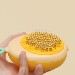 Creative Cat Grooming Comb Portable Massage Brush One-Button Remove Floating Hair Scraper Cats Dogs Pet Self Cleaning Tool Accessories - Otaj Gifts