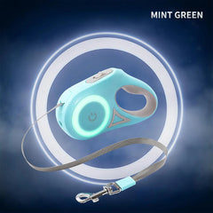 3 And 5M Dog Leash Light Retractable Pet Leads Traction Rope Belt Durable Large Dog Walk Run Leash Lead Automatic Cat Lead Extension - Otaj Gifts
