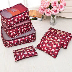 Travel Bag Organizer Kit Travel Bag Necessaire 6 Pieces - Otaj Gifts