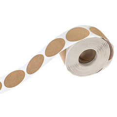 500Pcs Kraft Paper Labels Round Self Adhesive Stickers Baking Bag Labels - Otaj Gifts
