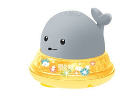 Baby Cute Cartoon Whale Floating Spraying Water Bath Toys With Light Music LED Light Baby Toys - Otaj Gifts