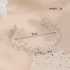 Metal Twist Geometric Knot Winding Hollow Open-end High-grade Light Luxury Personality Fashion Ladies' Bracelet - Otaj Gifts