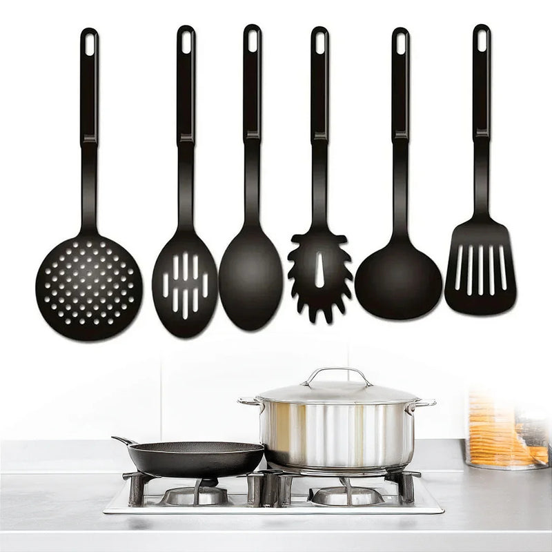 Set Kitchen Utensils Kit Spoon Shell Sculpture Spatula Grippers - Otaj Gifts