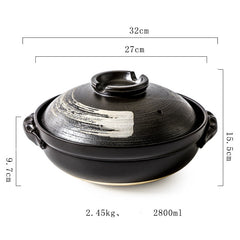 Stew Pot Soup Household Ceramic Gas Clay Pot Rice Casserole - Otaj Gifts