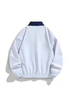 Pure Color All-matching Polo Collar Jacket Top - Otaj Gifts