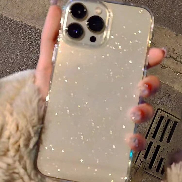 Thin And Glittering Transparent Soft Phone Case - Otaj Gifts