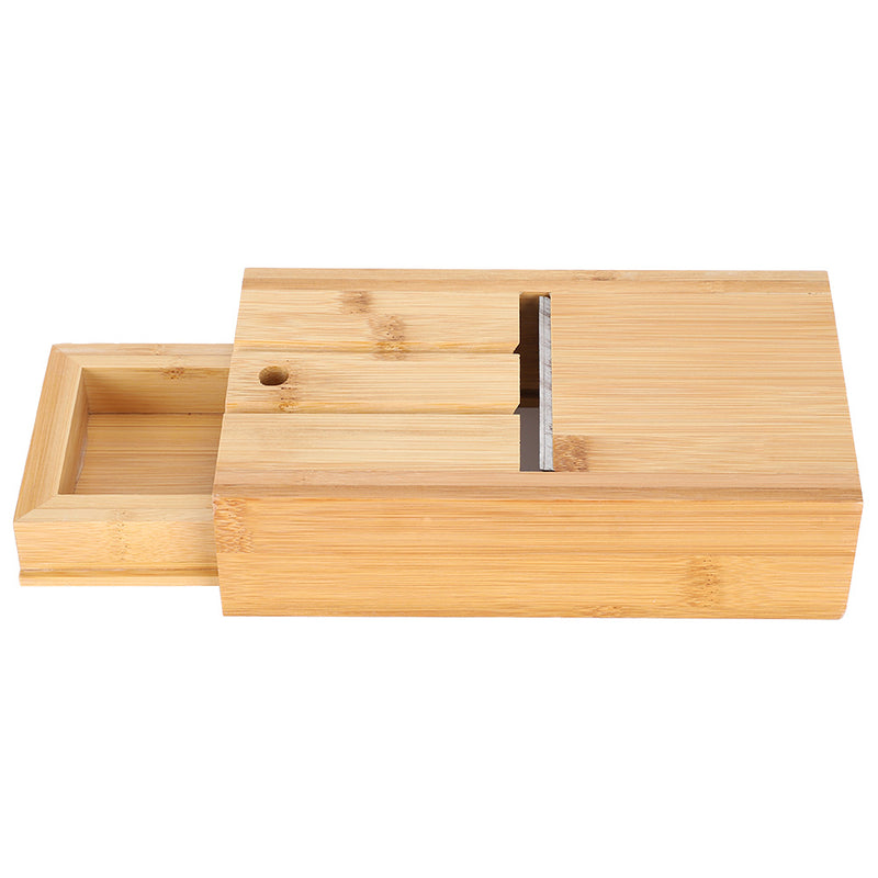 Adjustable Bamboo Soap Cutter Planer Tools HandMade Soap Making Supplies with Drawer - Otaj Gifts