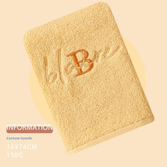 Pure Cotton Soft Towel With Creative Embroidery Name Accompanied By Heartfelt Gift - Otaj Gifts