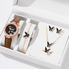 Women's Fashion Simple Butterfly Digital Belt Watch - Otaj Gifts