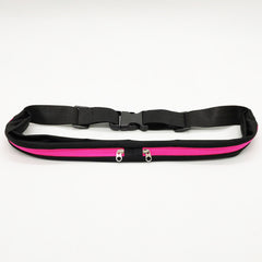Sports Waist Bag With Double Pocket Slim Zip Running Phone Belt Bags - Otaj Gifts