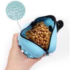 Bag Silicone Feed Dogs Treat Pouch Pet Training Bag Bundle Pocket Waist Pack Pet Portable Dog Training Waist Bag Treat Snack Bait Dogs Soft Washable Outdoor Feed Storage Pouch Food Reward Silica Bags - Otaj Gifts