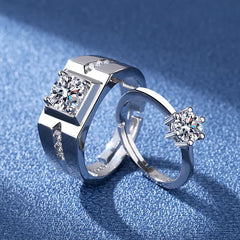 Romantic Couples  Ring Heart Zircon Adjustable to show your Endless Love - Otaj Gifts