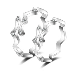 Romantic Couples  Ring Heart Zircon Adjustable to show your Endless Love - Otaj Gifts